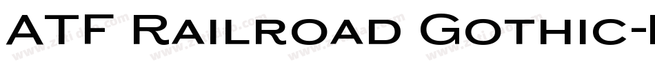 ATF Railroad Gothic字体转换
